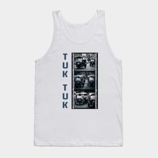 Tuk-Tuk Taxis - Triptych Of 3 Photographs With Film Strip Framing Tank Top